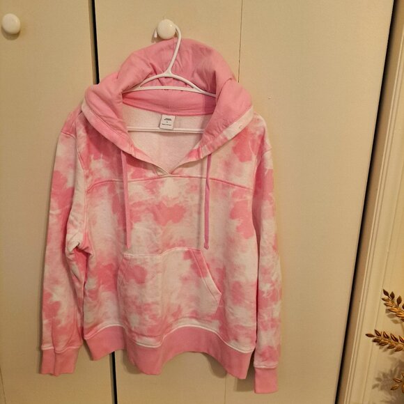V-neck hooded tye dye sweatshirt - Picture 1 of 3